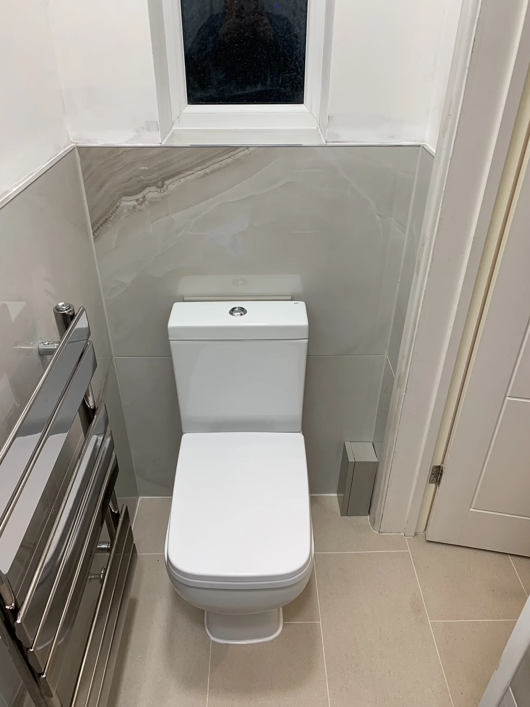 Completed tiled WC renovation